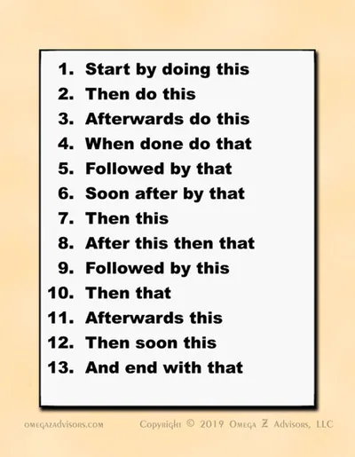 Being told what to do gives employees cover from responsibility.