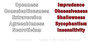 Using bad personality traits to assess personalities